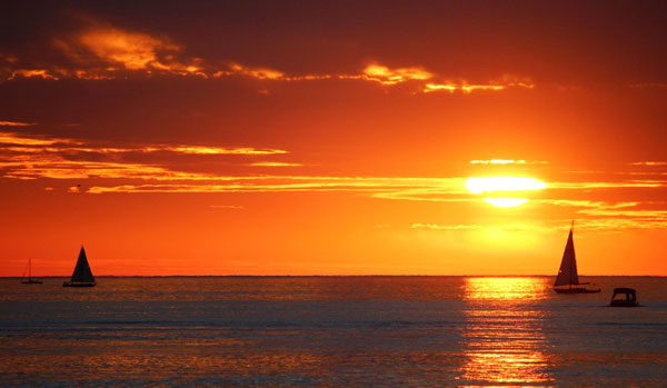 South Haven sunset Pearson Lake Michigan