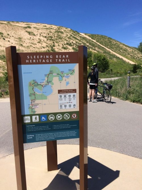 Sleeping Bear Heritage Bike Path at Dune Climb