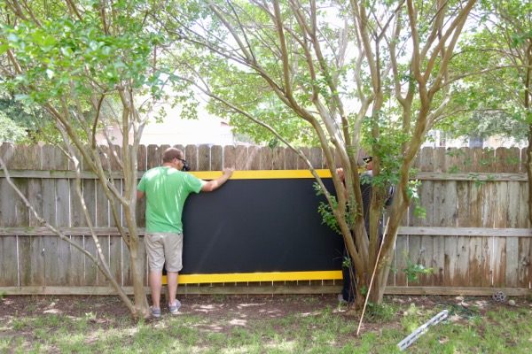 DIY Outdoor chalkboard