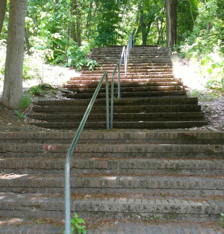 John Ball Park Playground secret stairs