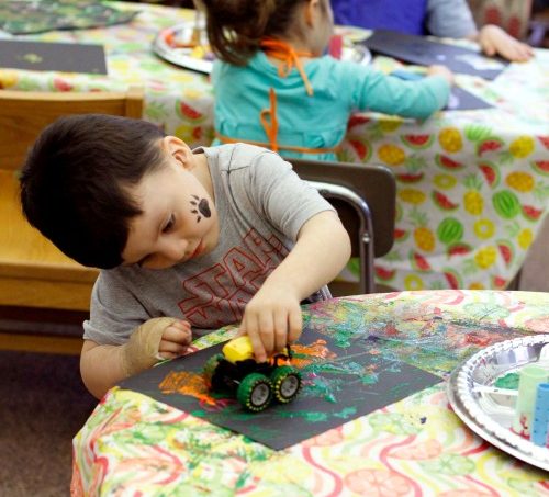 Artists Creating Together Monster Truck Painting