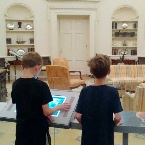 Gerald R Ford Museum boys in office