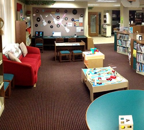 play area of Gary Byker Library (Hudsonville)
