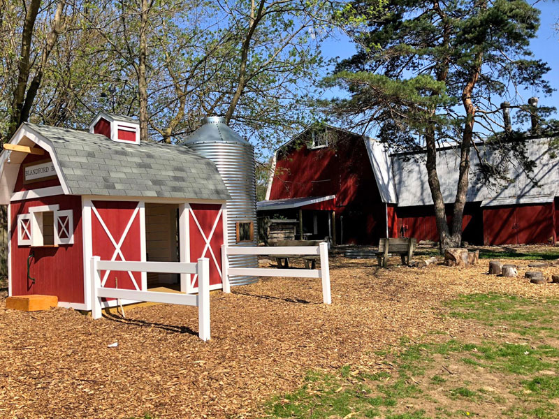 The Farm playground at Blandford Nature Center