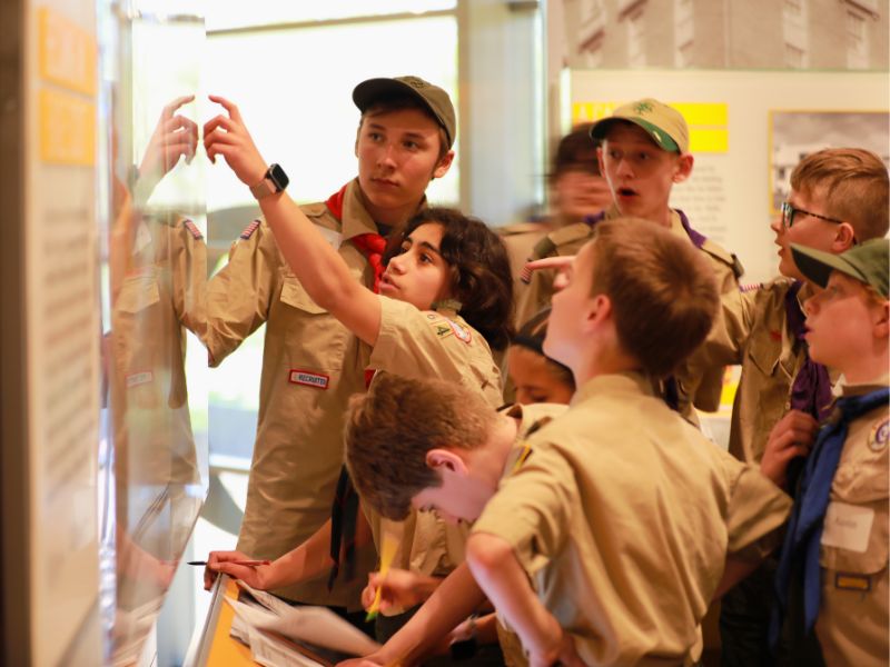 Gerald R. Ford Museum Scouts exploring client provided