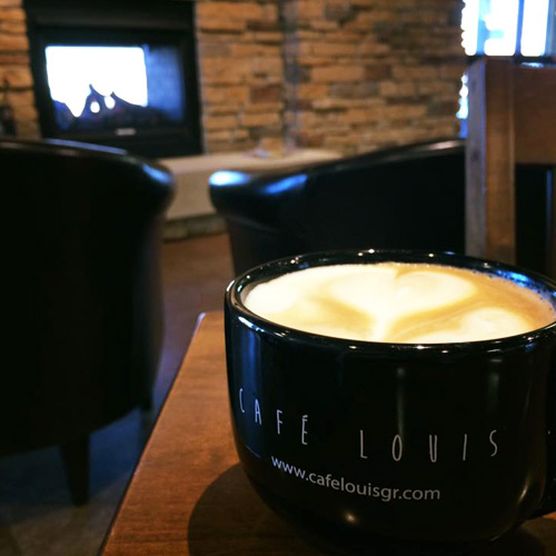 Cafe Louis fireplace