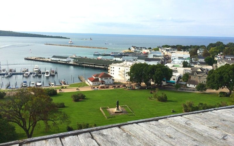 view from fort mackinac