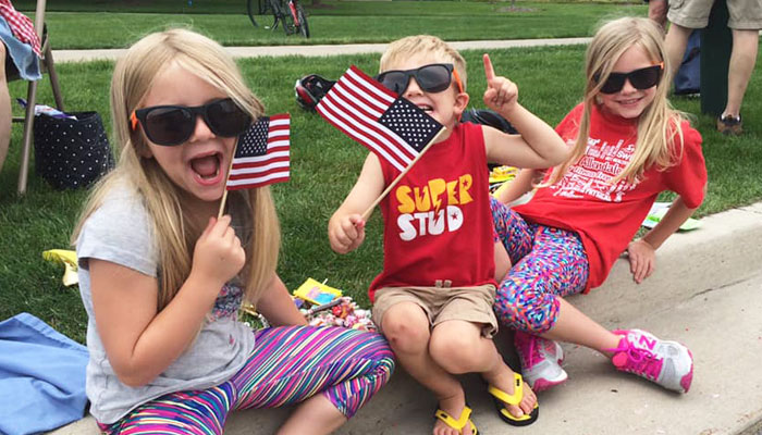 Kids at one of the 4th-of-July-events-in Grand Rapids