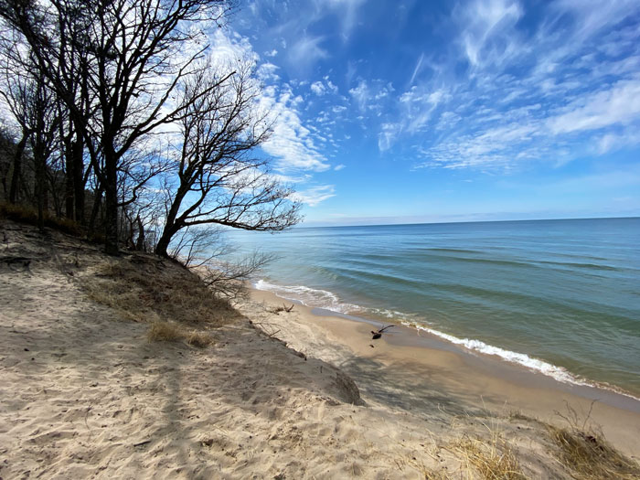 Lake Michigan dune view