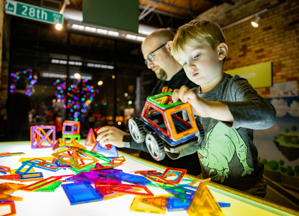 Grand Rapids Children's Museum light table