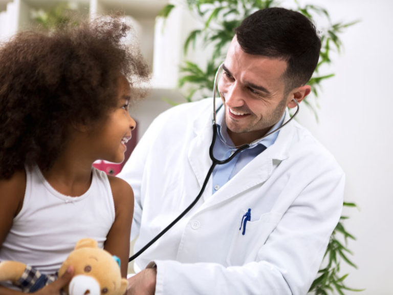 best pediatricians doctor and girl