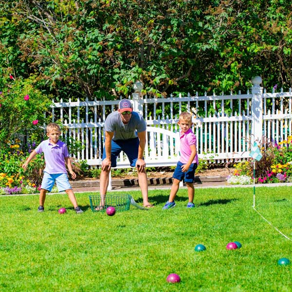 Yard games at Grand Hotel on Mackinac Island