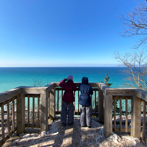 Leland Lodge Lake Michigan lookout view 1