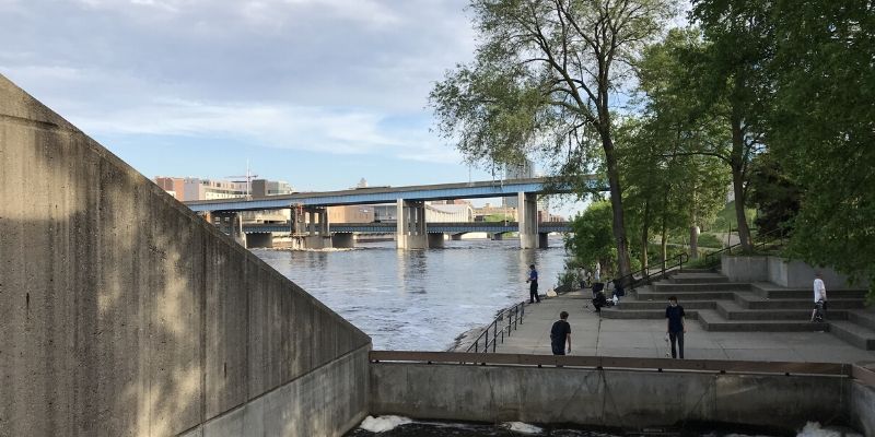 grand rapids summer activities - urban hike fish ladder