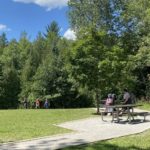 Ocqueoc Falls grills and picnic tables