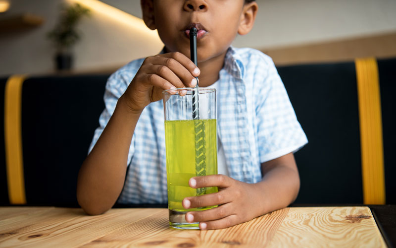 kid restaurants kids eat free boy with lemonade