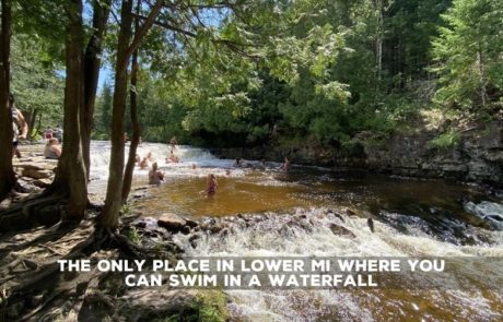 Ocqueoc Falls is a Hidden Treasure: You Can't Beat this Northern MI Waterfall Swimming Hole