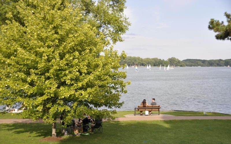 east grand rapids reeds lake park sailboats