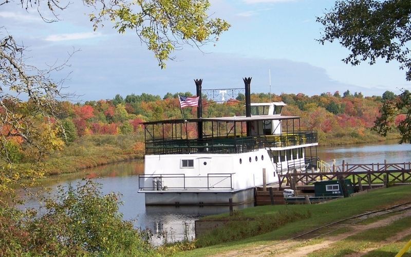 Fall Colors Tahquamenon Falls Riverboat Tours & the Famous Toonerville Trolley