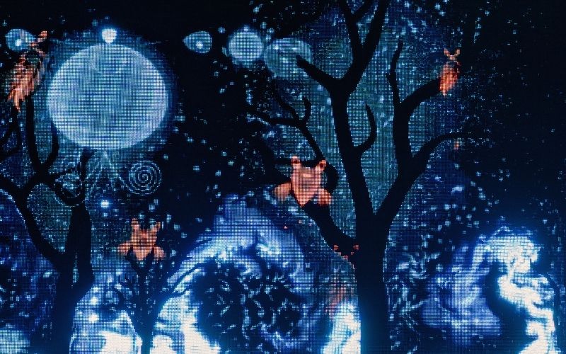 The MileLong Magical Nighttime John Ball Zoo Light Show, IllumiZoo, is