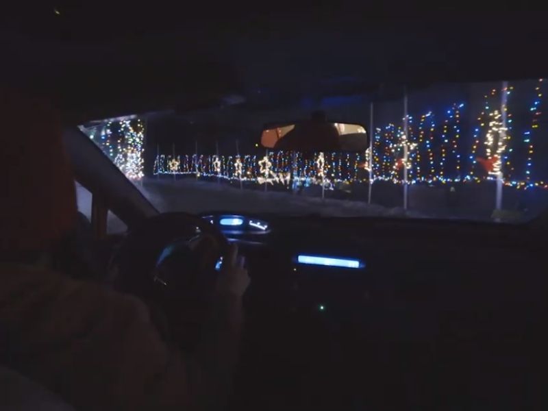 Drive Through Christmas Lights Sparkle in the Park Drive Thru Christmas Lights Display Bear Lake MI 2020