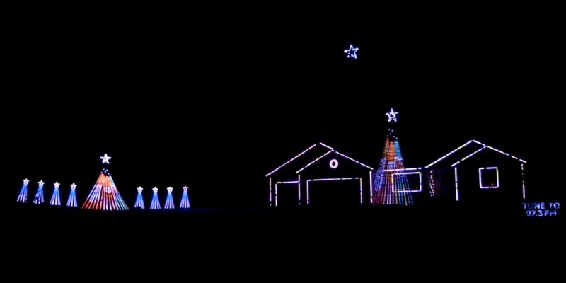 Veenstra Christmas Lights Light Show Hopkins Michigan