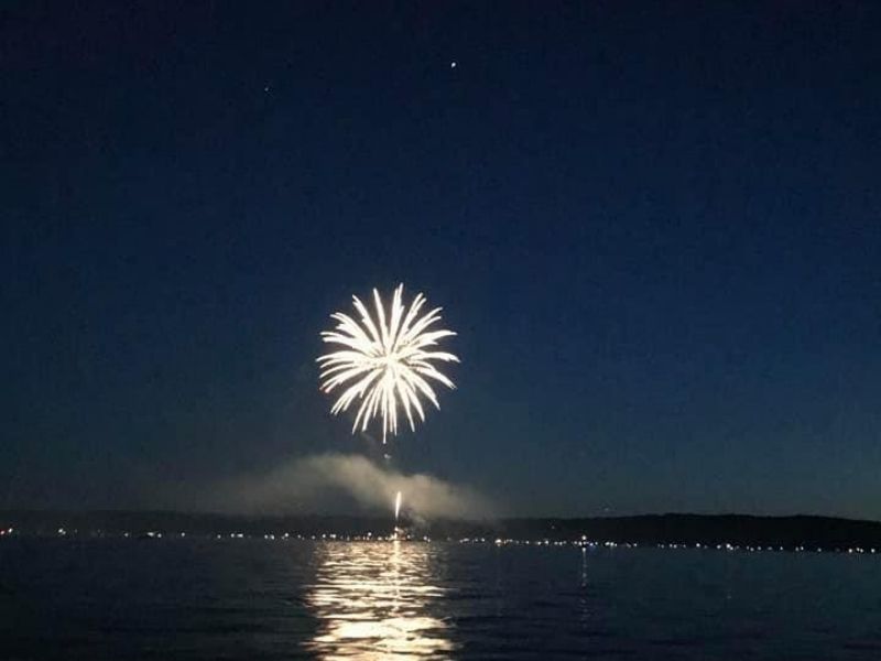 fourth of july fireworks torch lake