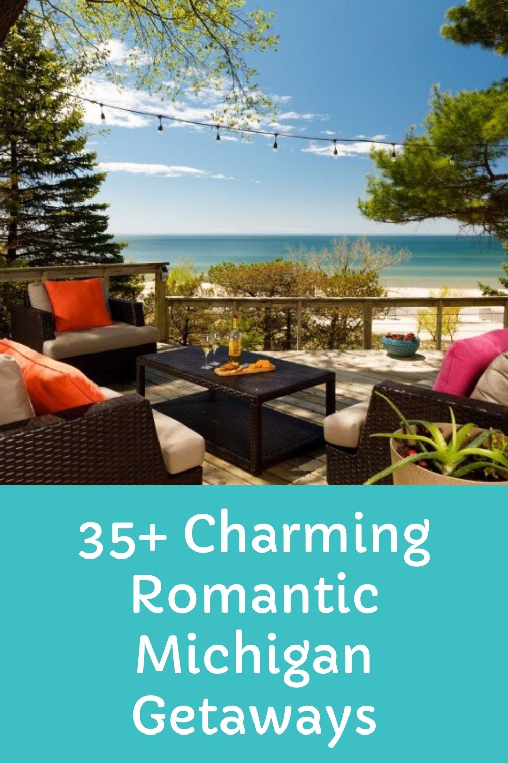 Romantic getaway Looking Glass Beachfront Inn in Grand Haven is one of the best romantic getaways in Michigan. 