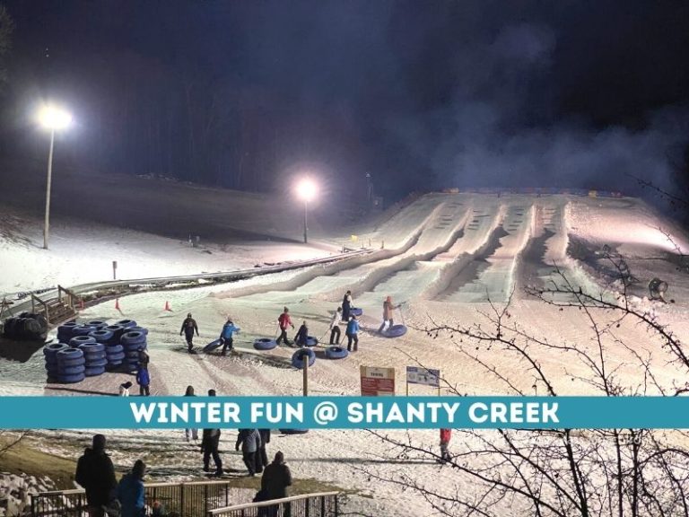 Shanty Creek Resort Dog Sled Rides, Snow Tubing & Downhill Skiing Are