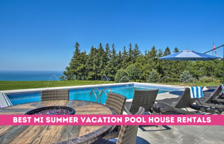 vacation rental house with pool in michigan