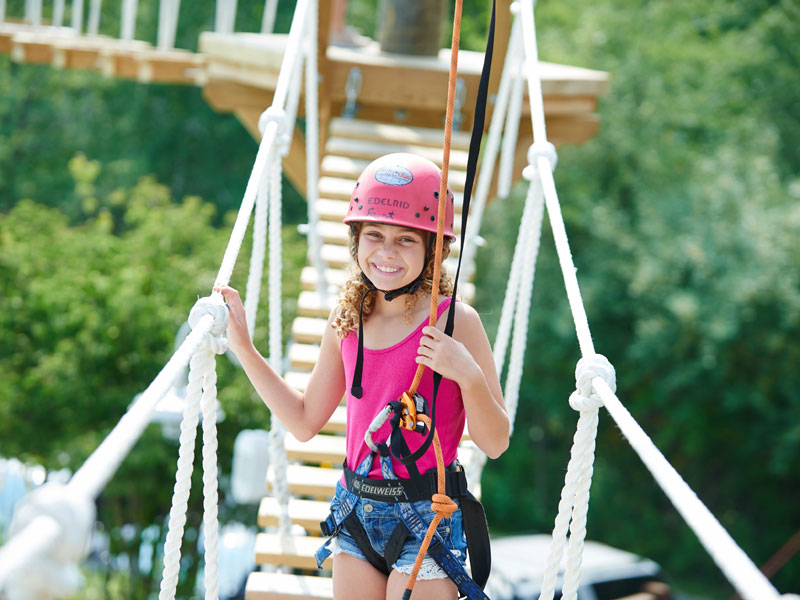 Crystal Mountain resort summer ropes course