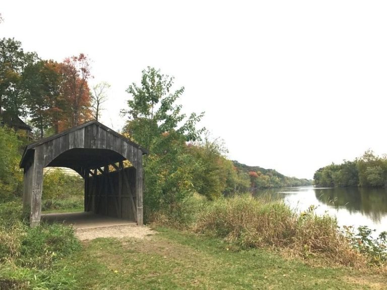 Grand Ravines Park Has One-of-a-Kind Hiking With a Suspension Bridge, River Views, Dog Park