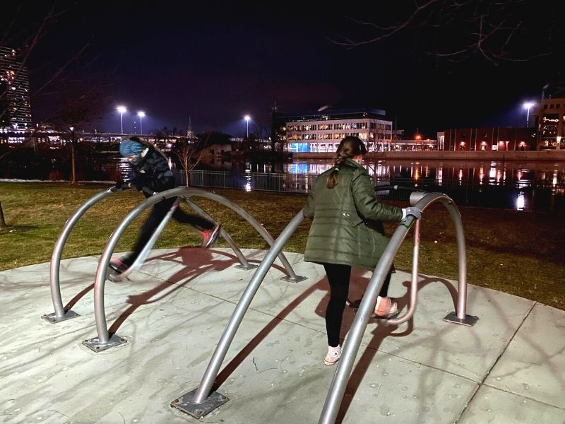 Outdoor Stairstepper at Canal Park Grand Rapids