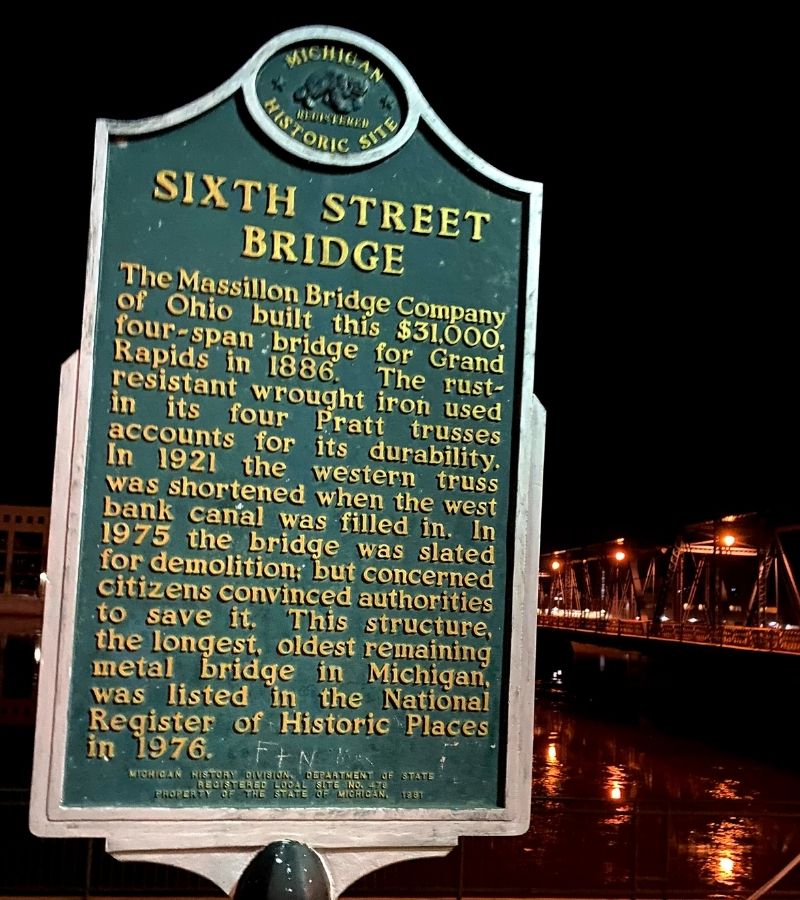 Sixth Street Bridge Marker