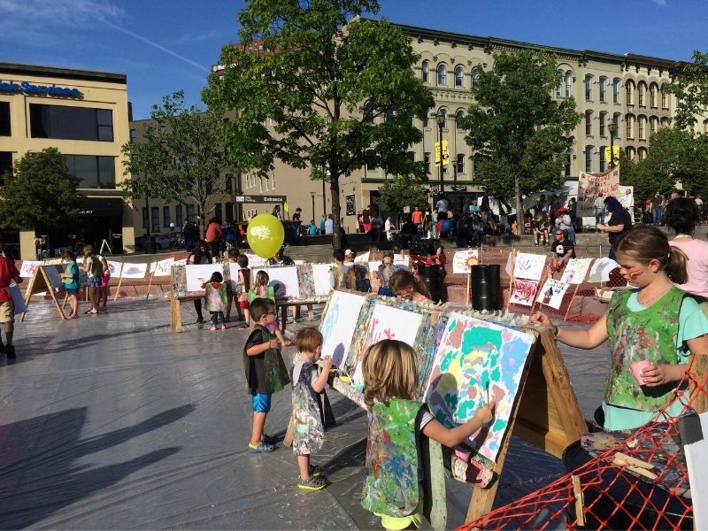 Paint In at Festival of the Arts in Downtown Grand Rapids