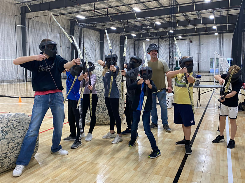 BattleGR in Grand Rapids has archery tag.