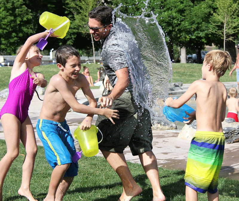 BattleGR Summer Camps water fun