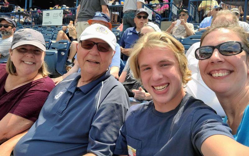 Whitecaps game with grandkids