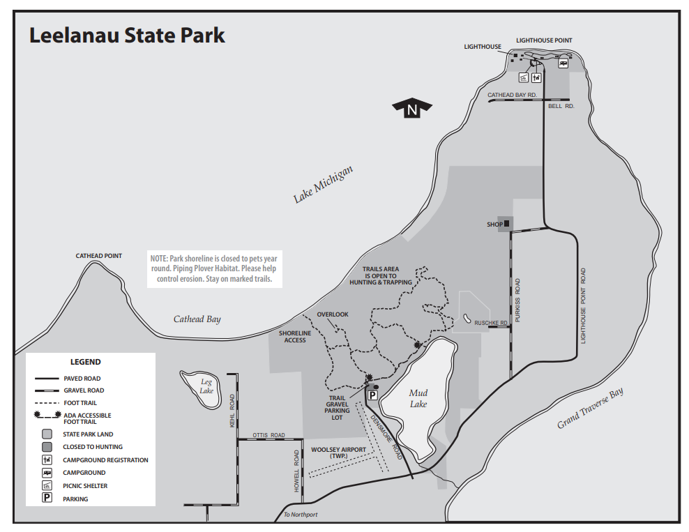 Leelanau State Park Map 1