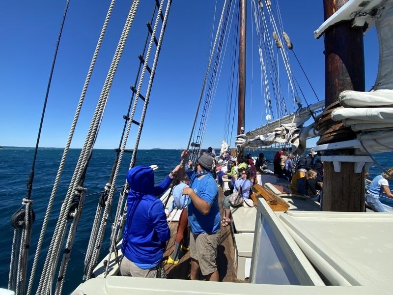 Sailing on the Tall Ship Manitou
