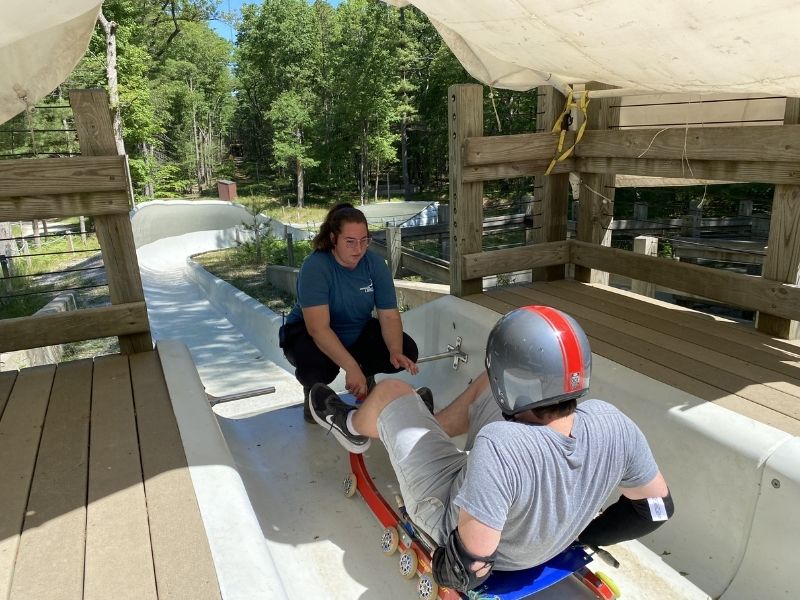 Summer Luge Slide at Muskegon Adventure Sports Park