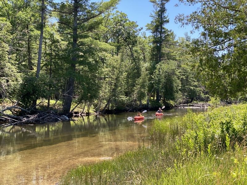 crystal river kayaking michigan leelanau county