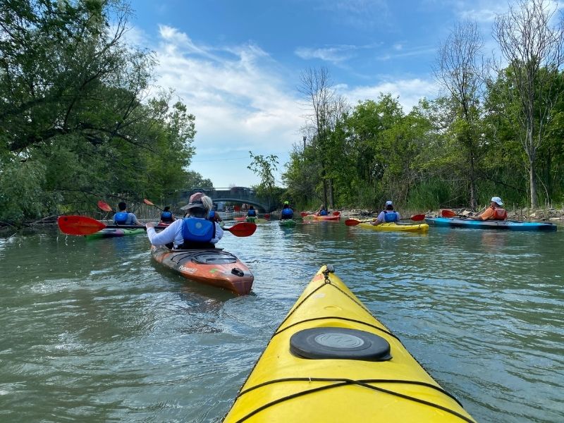 detroit canal kayaking