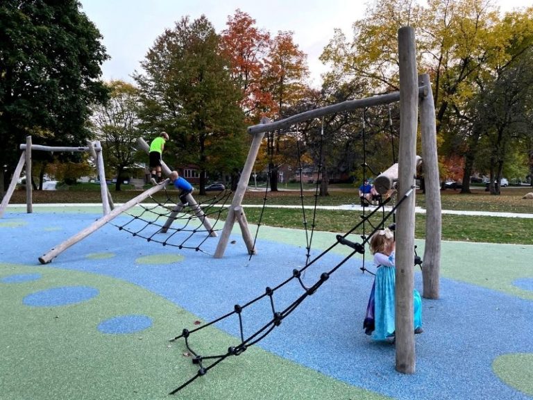 John Ball Park has 4 Playgrounds, Including one That's Universally