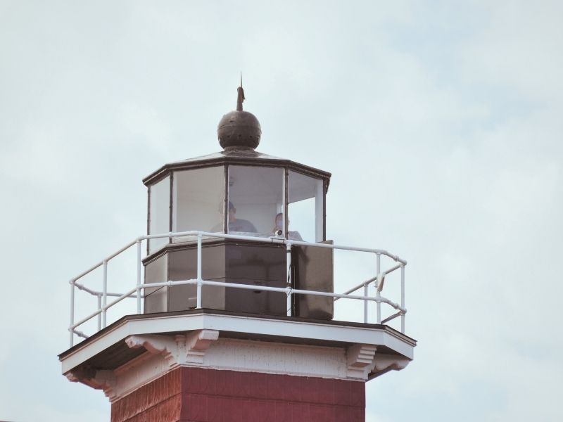 Grand Traverse Lighthouse tower Northport Michigan