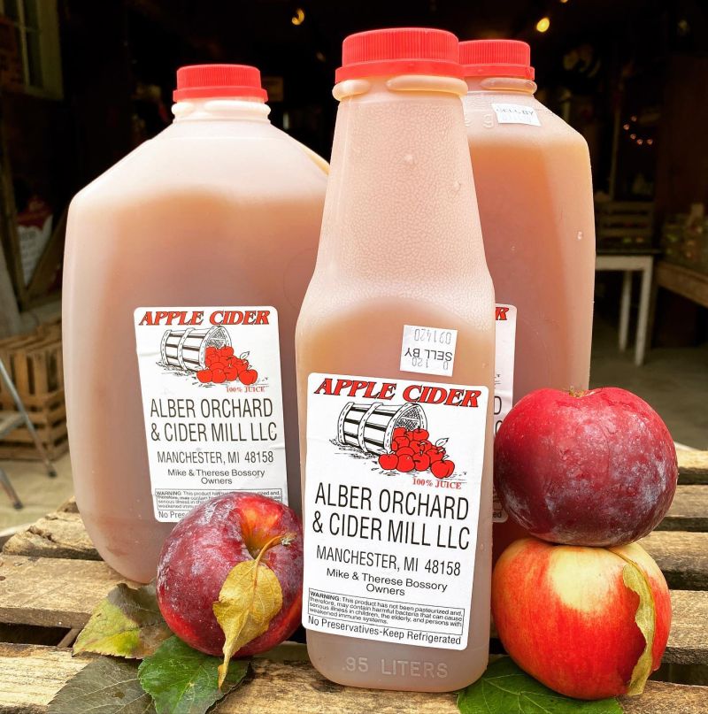 Alber Orchard and Cider Mill cider