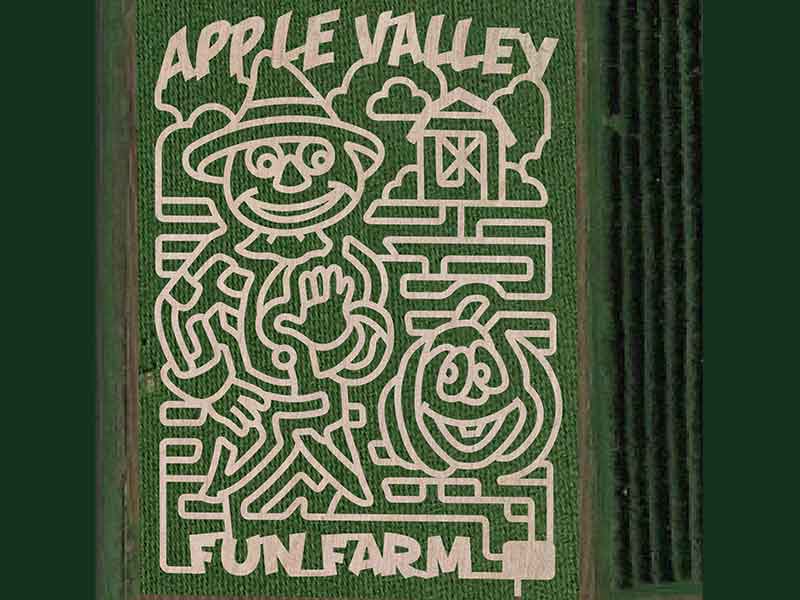 Apple Valley Fun Farm corn maze 2021