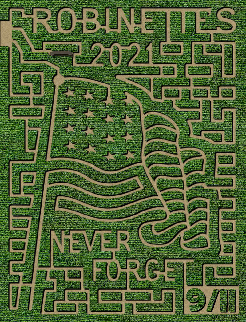 Robinettes corn maze 2021
