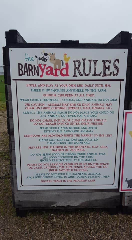 red barn market barnyard rules