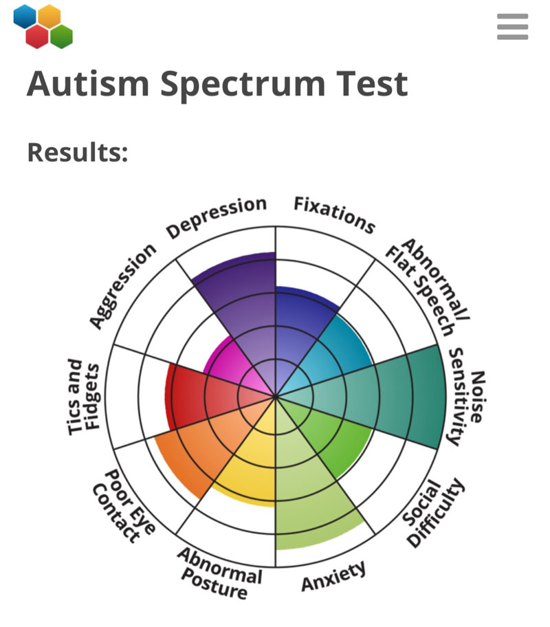 autism spectrum test circle